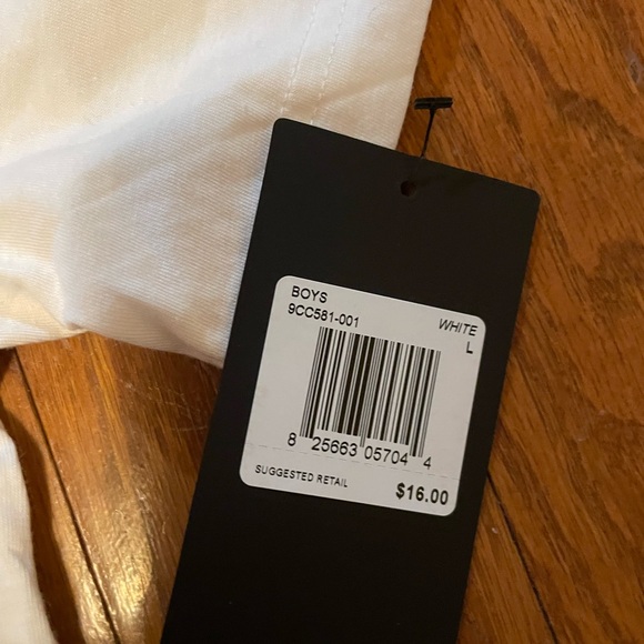 Boys large converse white tee new - Picture 2 of 3